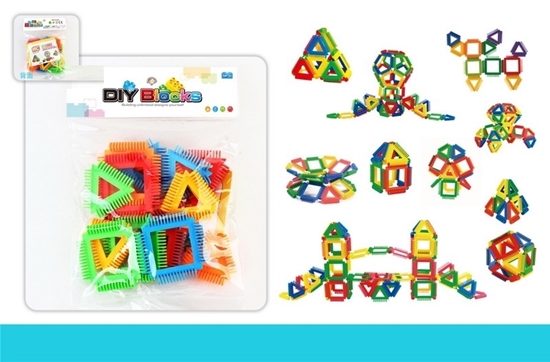 Imagen de A.Didactico Piezas para armar en Bolsa /120