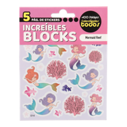 Imagen de Block x5 hojas stickers arecife paquete con 5 unidades