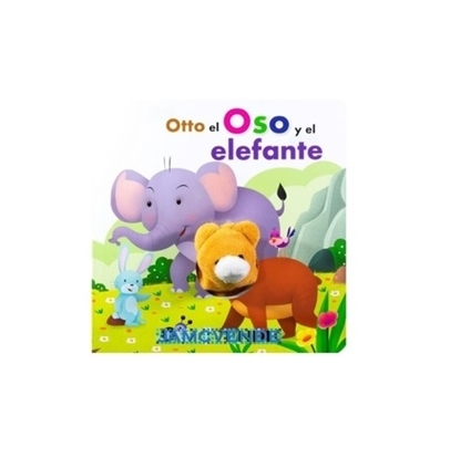 Imagen de Libro con marioneta : otto el oso y el elefante