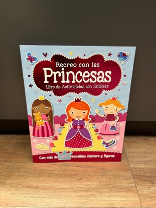 Imagen de Libro de actividades con stickers: recreo con las princesas
