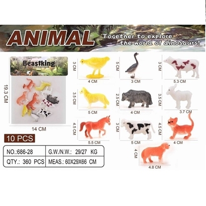 Imagen de Animales     10 piezas                     686-28/360