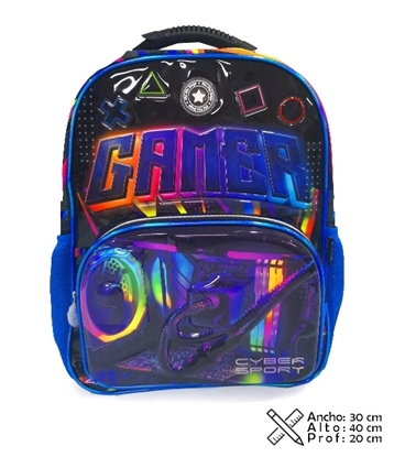 Imagen de Mochila gamer 45cm con carro