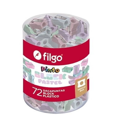 Imagen de Filgo sacapuntas pinto block - display 72 pastel