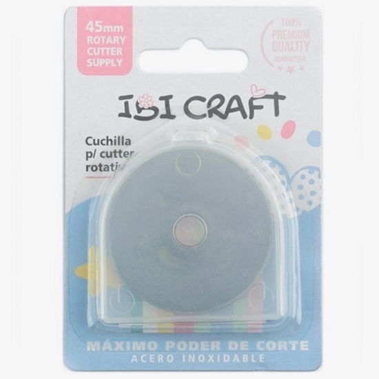 Imagen de Cuchillas rotativas ibi craft set x 2 45 mm corte recto