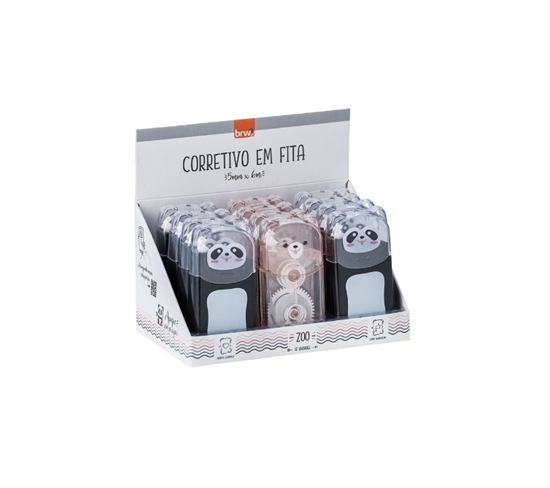 Imagen de corrector cinta BRW 5mmx6m -panda - display 12 unidades