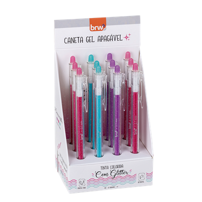 Imagen de Boligrafo borrable BRW 0.7mm- gel cute  - display 12un surtido