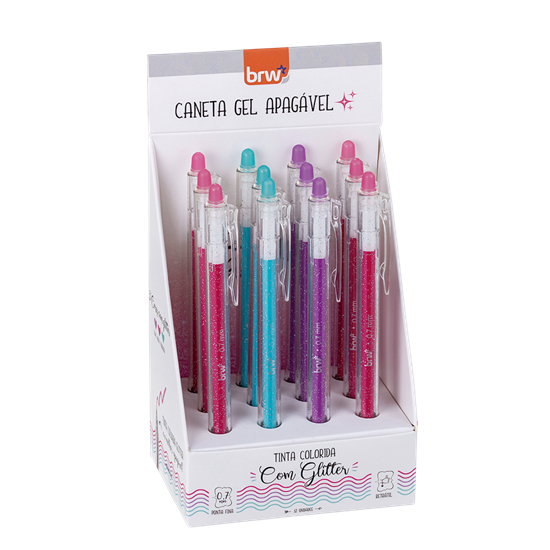 Imagen de Boligrafo borrable BRW 0.7mm- gel cute  - display 12un surtido