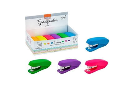Imagen de Engrampadora Brw colorida- display 6unidades
