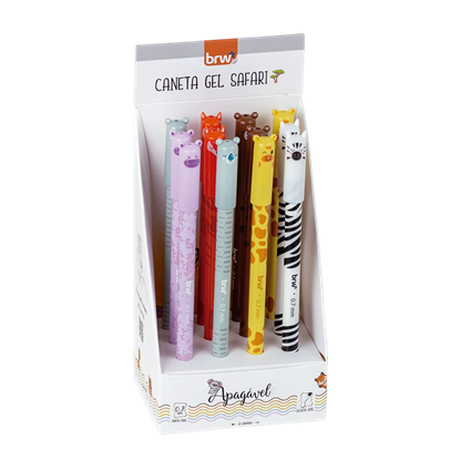 Imagen de Boligrafo borrable BRW 0.7mm- safari  - display 12un surtido
