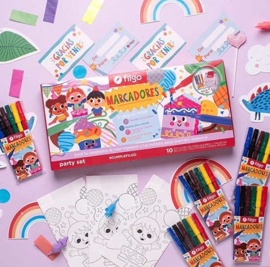 Imagen de Set party Filgo marcador pinto 2210 - display 6 set x 10 estuches