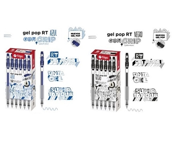 Imagen de Boligrafo roller gel pop rt Filgo - caja 12