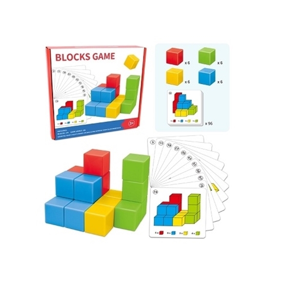 Imagen de Juego apilable de cubos con tarjetas          /60