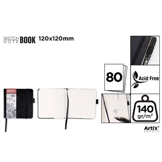Imagen de Sketchbook negro ARTIX   PB113