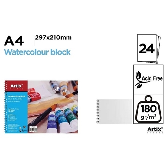 Imagen de Block de acuarela a4 main paper  24 hojas   PB303