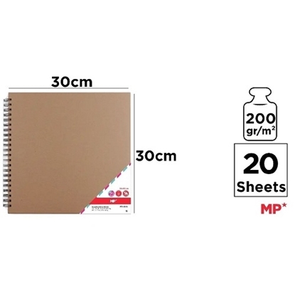 Imagen de Album para scrapbooking kraft 30X30cm x20hj 200grs main paper
