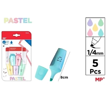 Imagen de Marcador fluo mini main paper blister 5 un.   PE508