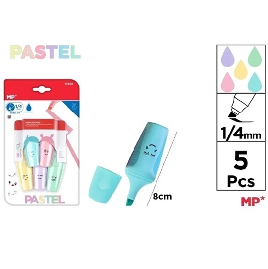 Imagen de Marcador fluo mini main paper blister 5 un.   PE508