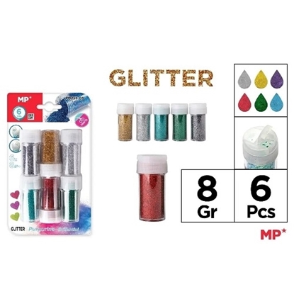 Imagen de Purpurina main paper blister x 6 un. de 8 gr    PM253-01