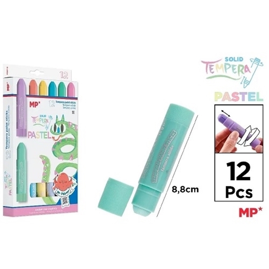 Imagen de Tempera solida main paper pastel 12 un   PP207-12