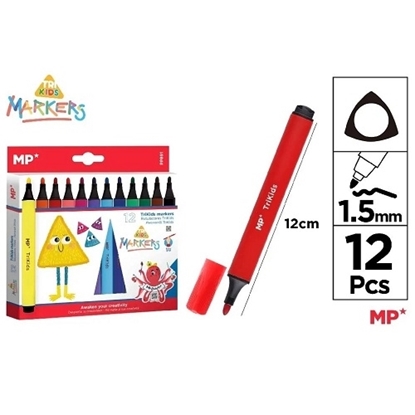 Imagen de Marcadores trikids main paper 12 un.   PP891