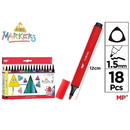 Imagen de Marcadores trikids main paper 18 un.    PP891-18