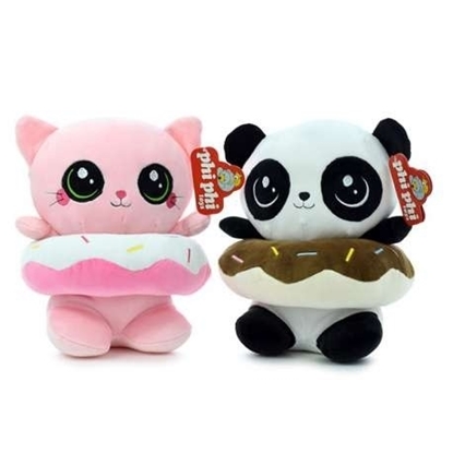 Imagen de Peluche spandex animales con dona 19cm
