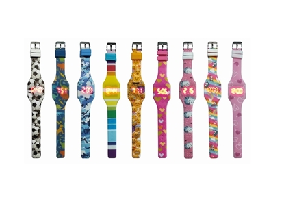 Imagen de Reloj silicona led varios diseños surtidos