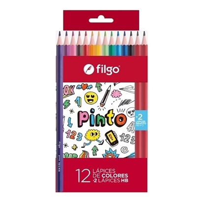 Imagen de Color Filgo resina pinto - estuche 12 surtido + 2 hb