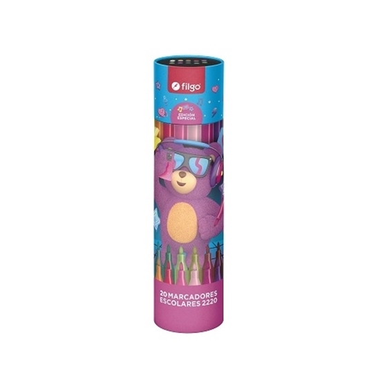 Imagen de Filgo marcador pinto 2220 - estuche 20 fantasia osito