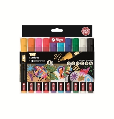 Imagen de Marcador Filgo acrilico tnt 3.0 - estuche 10 surtido