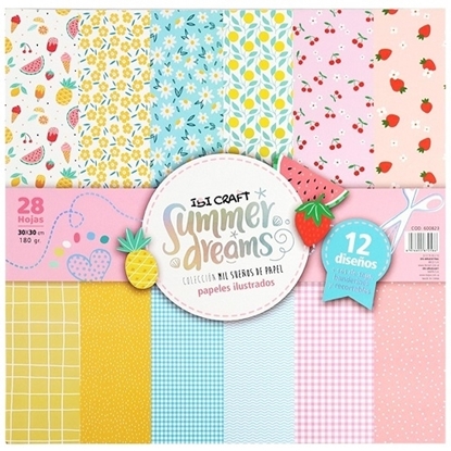 Imagen de Block ibi craft papel ilustrado 28 h doble faz summer dreams
