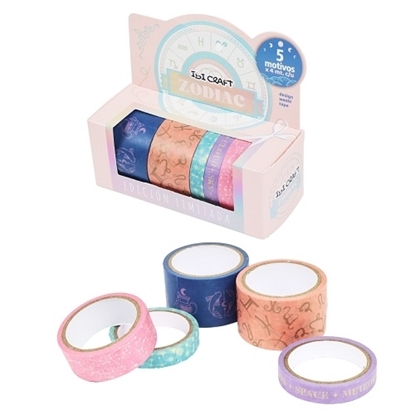 Imagen de Cinta adhesiva ibi craft pack x 5 zodiac