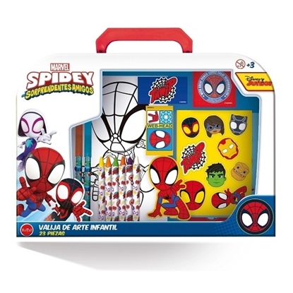 Imagen de Valija de arte spidey 23 pcs