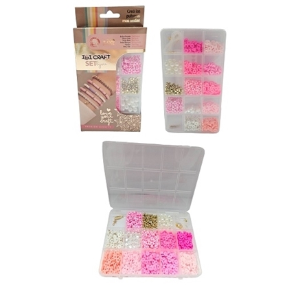 Imagen de Set de cuentas rosado 700 piezas ibi craft