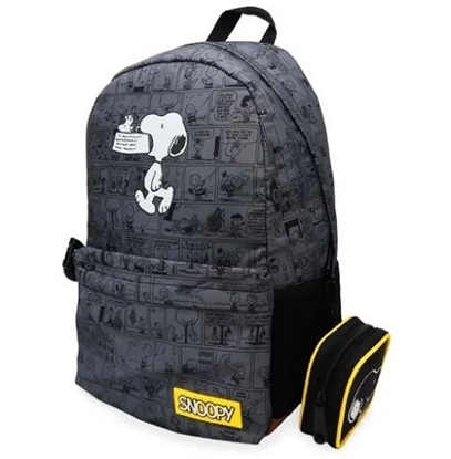 Imagen de Mochila mooving snoopy comic de espalda