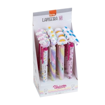 Imagen de Brw Portamina plastico 0.7mm unicornio - display 12 un