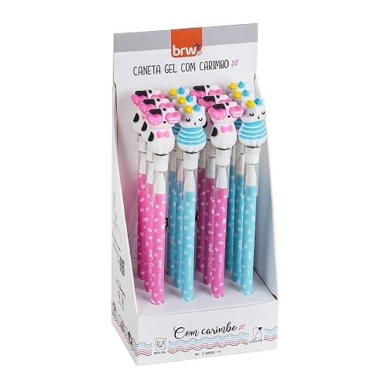 Imagen de boligrafo borrable gel 0.7mm BRW - con sello - display 12un