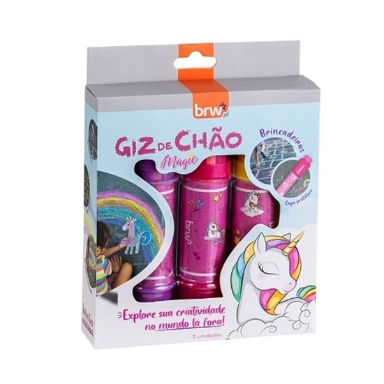 Imagen de Brw tiza jumbo en soporte para piso magic - caja 3 un