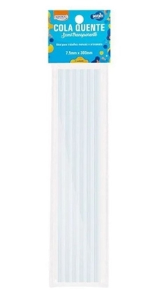 Imagen de Silicona en barra 11.2x300 mm gruesa blister 6 unidades brw