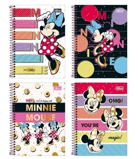 Imagen de Cuaderno tilibra 80h minnie mouse t/d rayado c/espiral