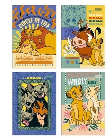 Imagen de Cuaderno tilibra 80h rey leon t/d  cosida