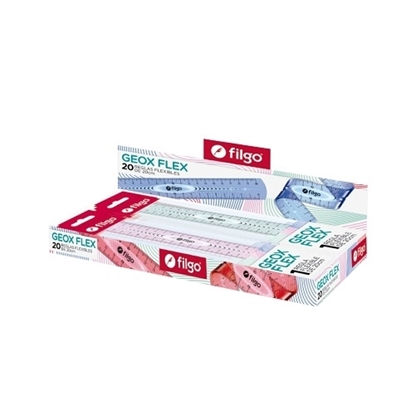 Imagen de regla Filgo flexible geox flex 20 cm - caja 20 unidades