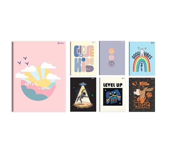 Imagen de Cuaderno 96h ilustra tapa flexible Rayado