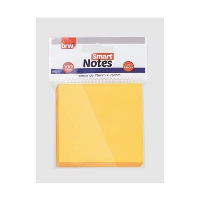 Imagen de notas autoadhesivas BRW 76x76 naranja neon