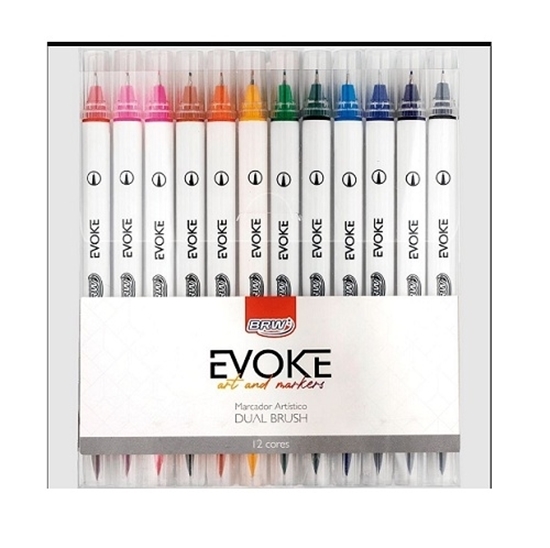Imagen de marcador artistico doble brush pen BRW - blister 12 un
