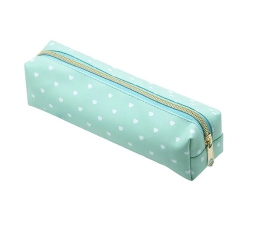 Imagen de Cartuchera Brw estampada 1 cierre verde agua y blanco