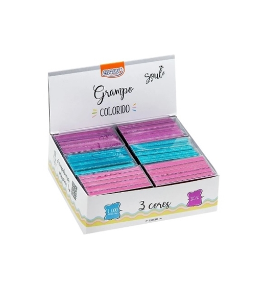 Imagen de gancho 26/6 BRW de colores 1000un - display 12 cajitas