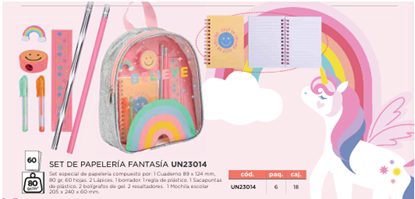 Imagen de Set de papeleria main paper en mochila  UN23014