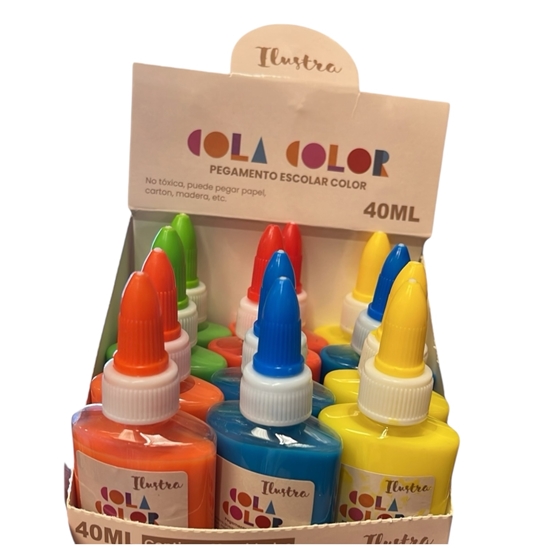 Imagen de Goma vinilica ilustra color 40ml 12unidades
