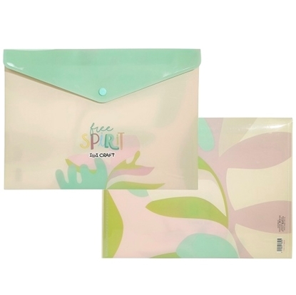 Imagen de Sobre plastico a4 Ibi Craft con broche free spirit ibi craft 12 unidades